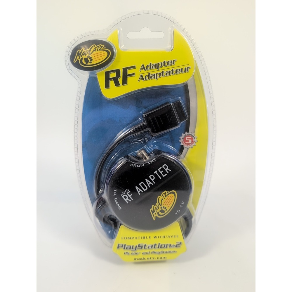 New MadCatz Auto RF‎ Switch Adapter For Sony PlayStation 1 or 2 PS1 PS2